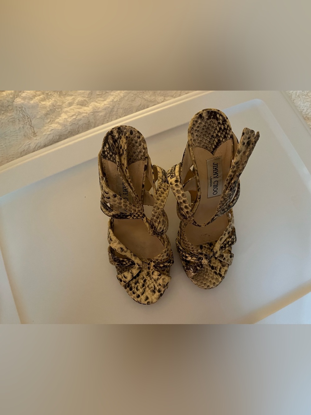Snake Print Jimmy Choo Sandal